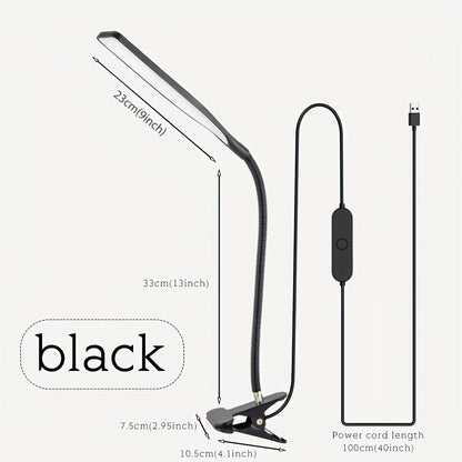 FlexiGlow - Lampe de bureau LED ajustable avec pince
