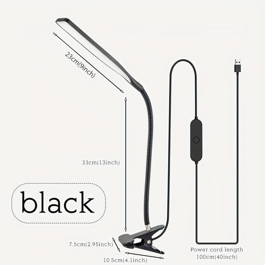 FlexiGlow - Lampe de bureau LED ajustable avec pince
