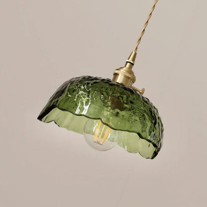 Suspension en verre de laiton Floroux