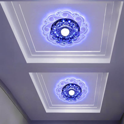 Floroux LED Plafonnier | Conception de Fleur Créative | Lampe de Plafond Ronde | Économe en Énergie & Moderne
