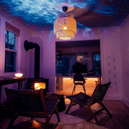 Floroux Galaxy Projecteur | Projecteur LED ciel étoilé | Lumière d'ambiance & veilleuse | Lumières magiques pour la maison
