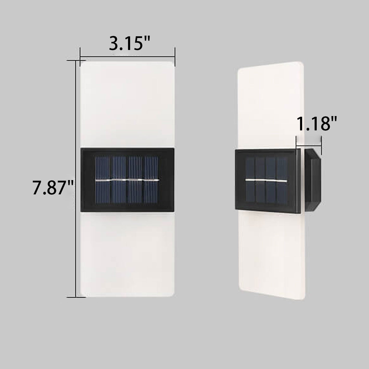 Floroux Lampe Murale Solaire LED | Résistante aux Intempéries | Éclairage Extérieur Alimenté par Solaire | Décor de Jardin & Terrasses