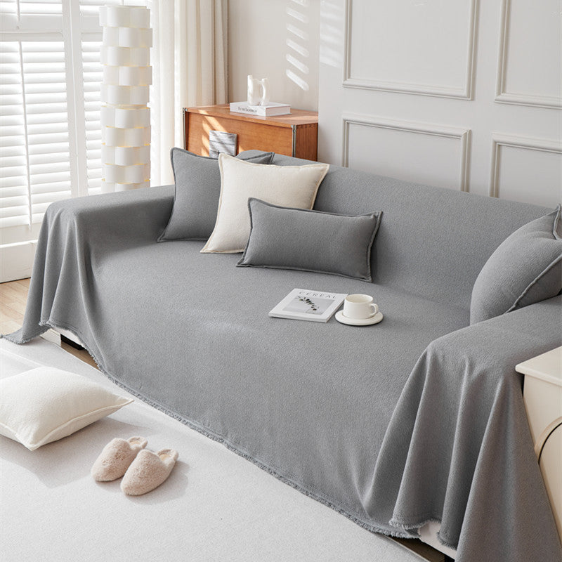 Couverture d'assise pour canapé en laine boucle imperméable