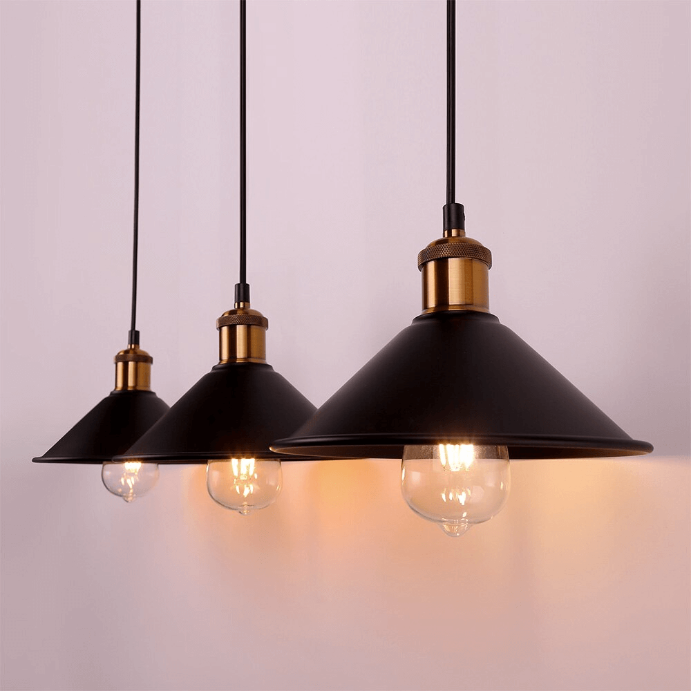 Floroux conical pendant in brass | Modern design | Dining room & Kitchen | Elegant atmosphere