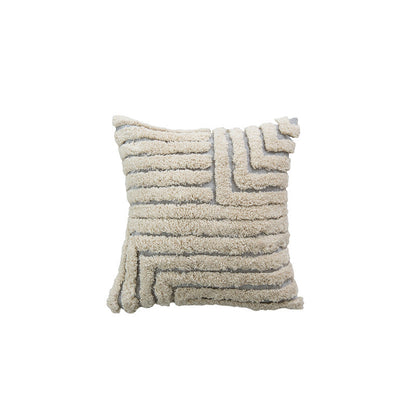 Couvre-oreiller en velours moderne tufté