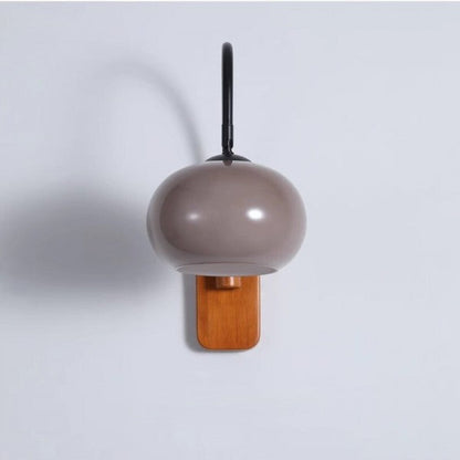 Floroux Kaki lampe murale en verre pivotante
