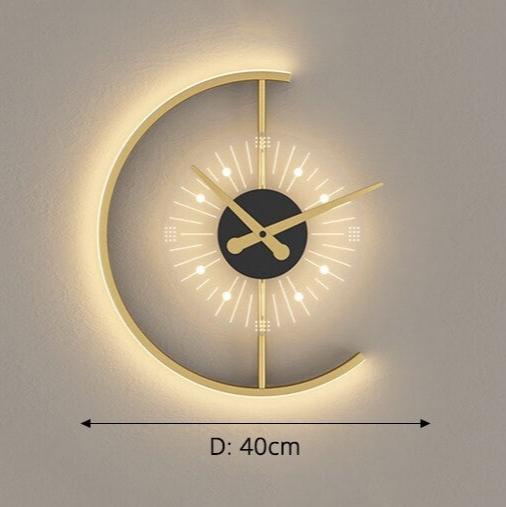 Horloge murale LED Floroux avec effet lumineux stylé