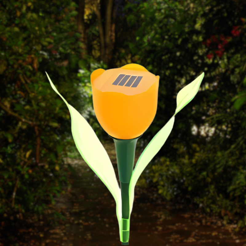 Floroux | Lampe Tulipe Solaire Élégante pour le Jardin