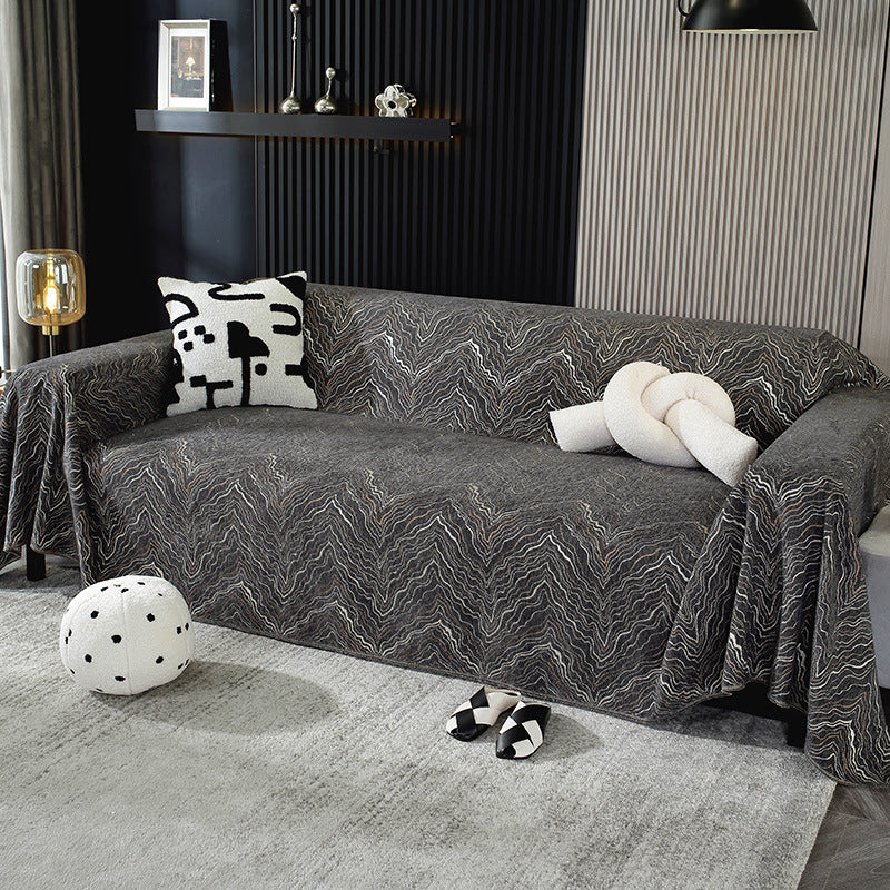 Couverture de canapé/couche Chenille Layer of Peaks