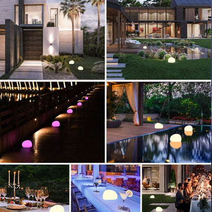 Floroux LED Boule Luminaire pour Extérieur | Solaire Étanche | Éclairage Décoratif pour Pelouse & Jardin | Durable & Résistant aux Intempéries