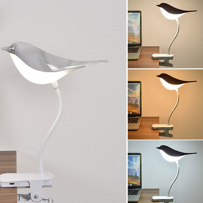 Floroux LED Table Lamp Nordic | USB Charge | Night Light with Bird Clip | Modern Design