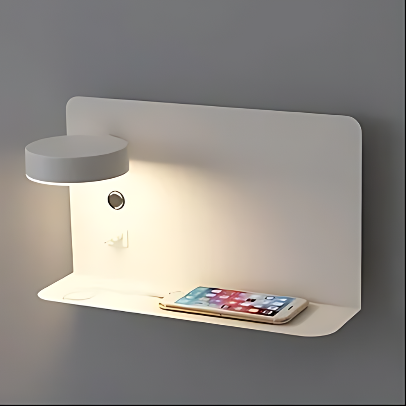 Floroux - Applique murale moderne avec fonction de charge USB et design élégant