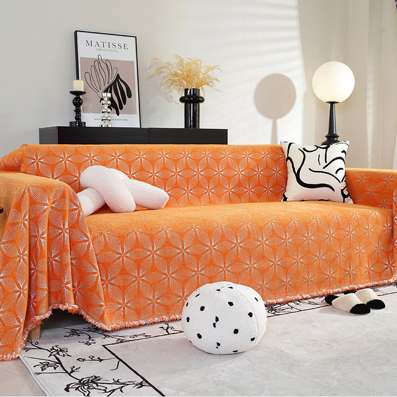 Couverture de canapé en chenille confortable
