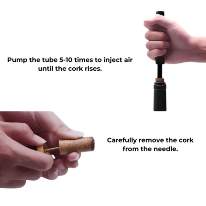 CorkMaster – Tire-bouchon luxe à pression d'air pour une utilisation facile