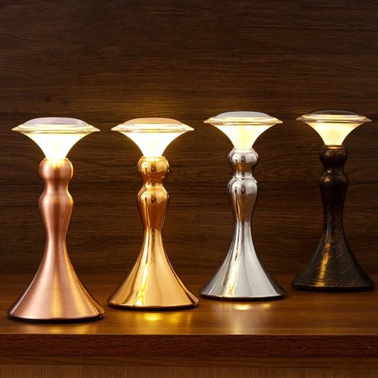 RetroLumi - Lampe de Table Rechargeable avec Éclairage LED et Design Vintage