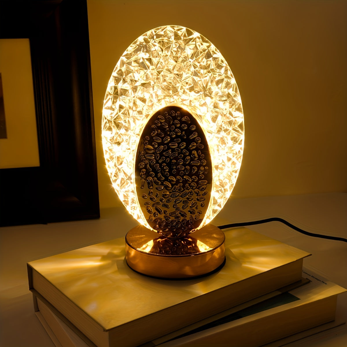 FeatherLamp - Lampe de table tactile USB avec design unique de plume