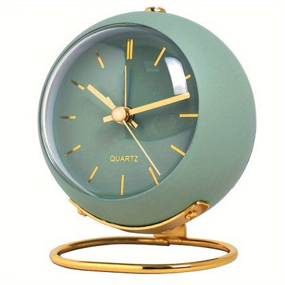 EleganceTime - Réveil Quartz Luxe en Design Métallique