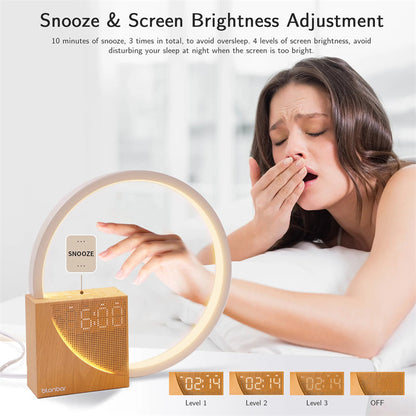 Floroux - Lampe de chevet réveil élégante pour un sommeil parfait