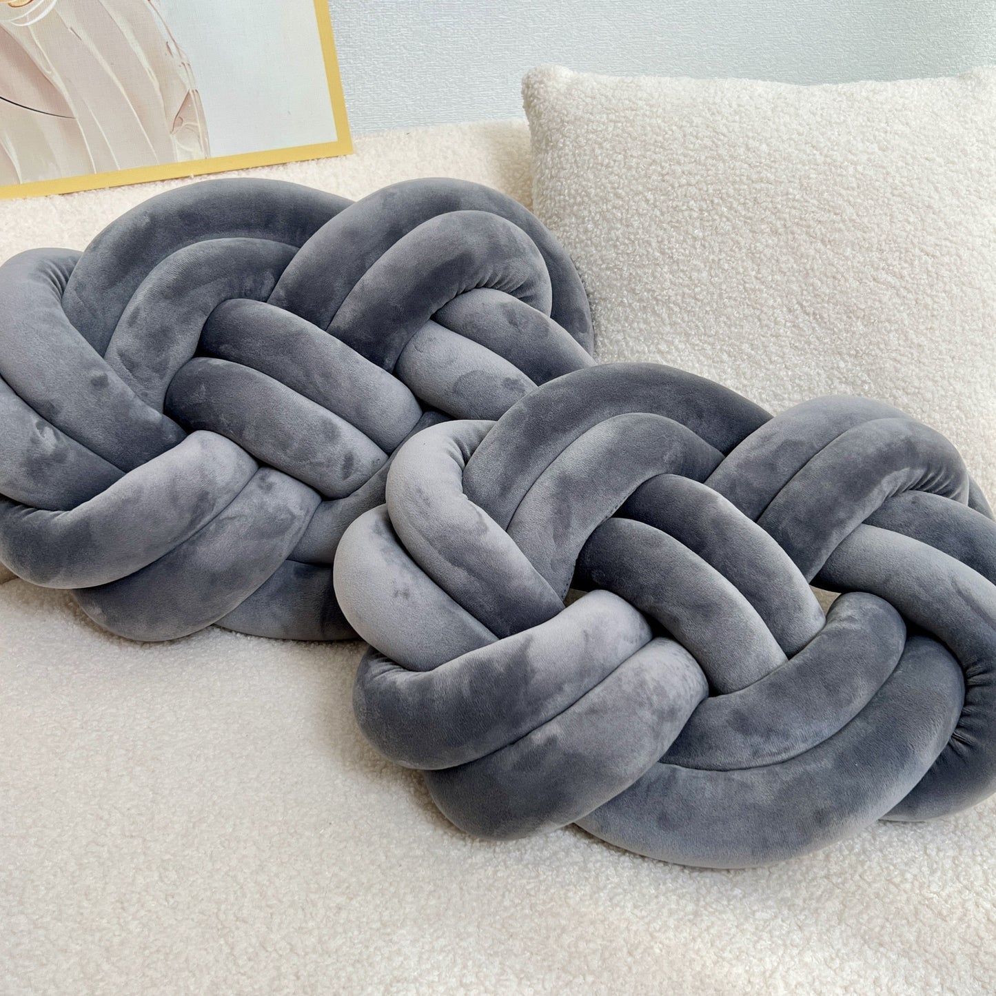 ComfortCloud Coussins - Luxueux Peluches avec Design à Bouton