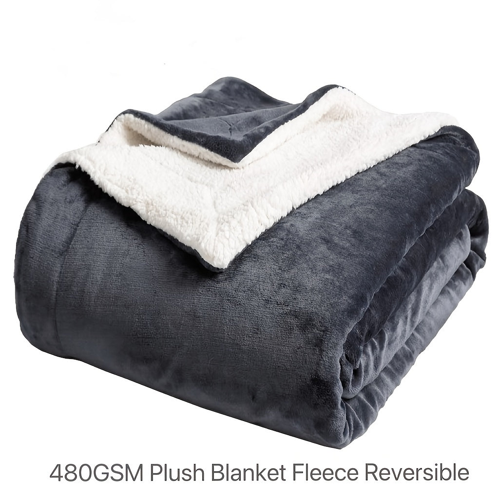 Couverture en Fleece Sherpa Chic pour un Confort Optimal