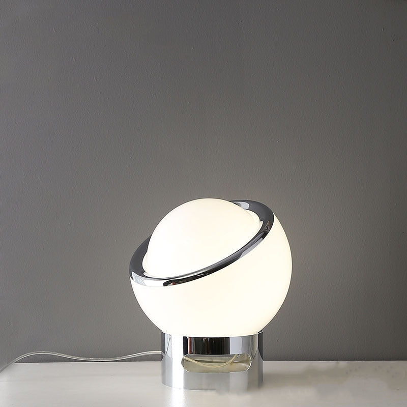 Floroux – Élégante lampe de table de style Bauhaus avec verre opale