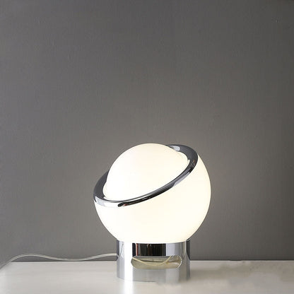 Floroux – Élégante lampe de table de style Bauhaus avec verre opale