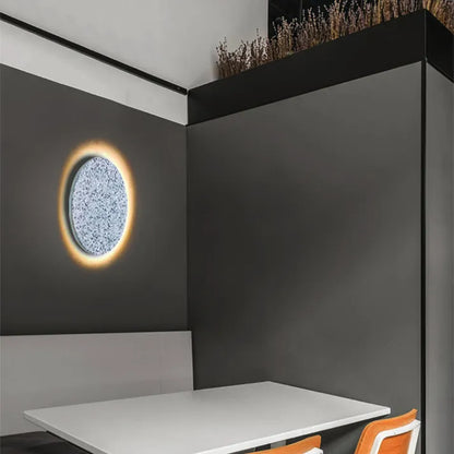 TerraLumière – Applique Murale en Terrazzo Scandinave