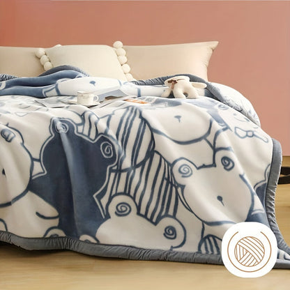 CozyCartoon Couverture en Fleece - Douce et Joyeuse