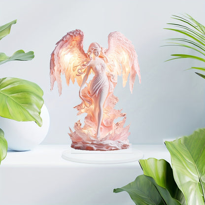 AngelGlow - Décoration de table en acrylique élégante d'ange