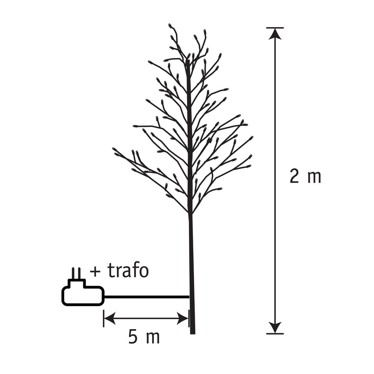 Arbre lumineux LED moderne