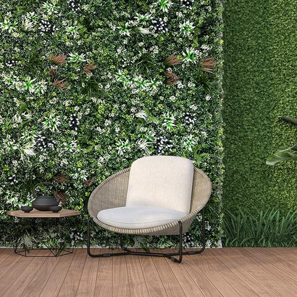 Floroux Artificial Plant Wall | Vertical Garden | Low Maintenance Decor | Green Oasis for the Home