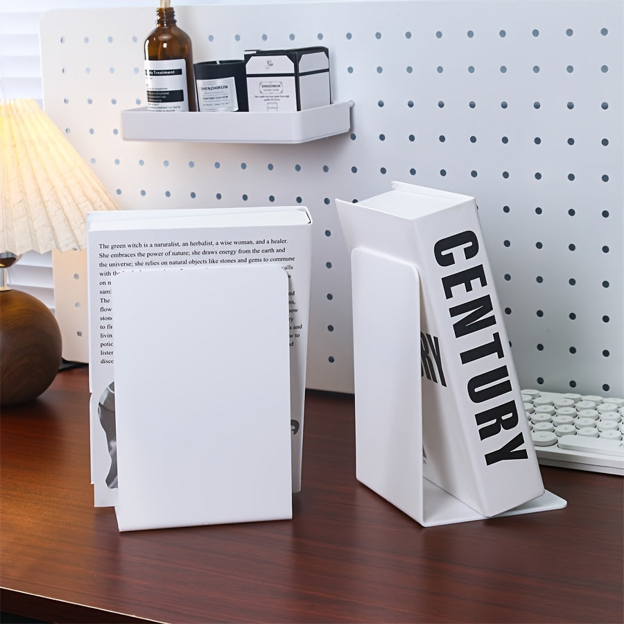 ClearStand - Ensemble de 2 Supports à Livres Transparents Élégants