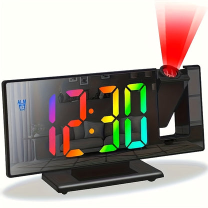 TimeView Horloge – Miroir Moderne Projecteur LED