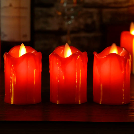 Bougie LED cozy sans flamme
