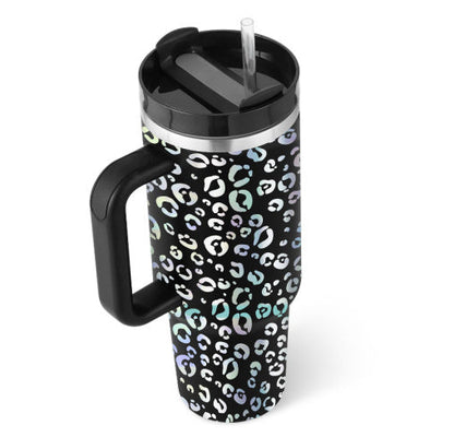Tasse isolante avec anse et paille | 1200 ML