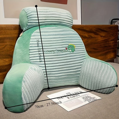 Coussin bord de lit en peluche avec support dorsal - Support lombaire doux pour lit et canapé, Quatre saisons