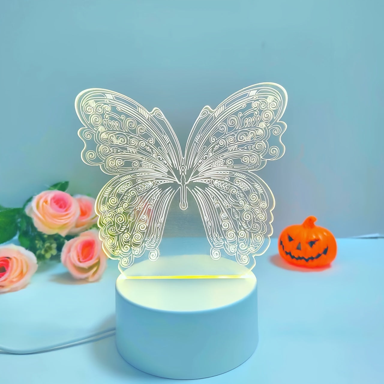 ButterflyGlow Lampe - Éclairage de nuit LED 3D géométrique