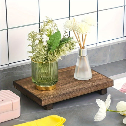 Élégance rustique - Plateau de lavabo en bois fait à la main