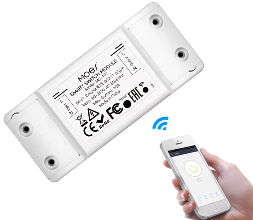 Disjoncteur universel intelligent et interrupteur à distance - Contrôle WiFi via les applications SmartLife Google Alexa