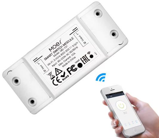 Disjoncteur universel intelligent et interrupteur à distance - Contrôle WiFi via les applications SmartLife Google Alexa