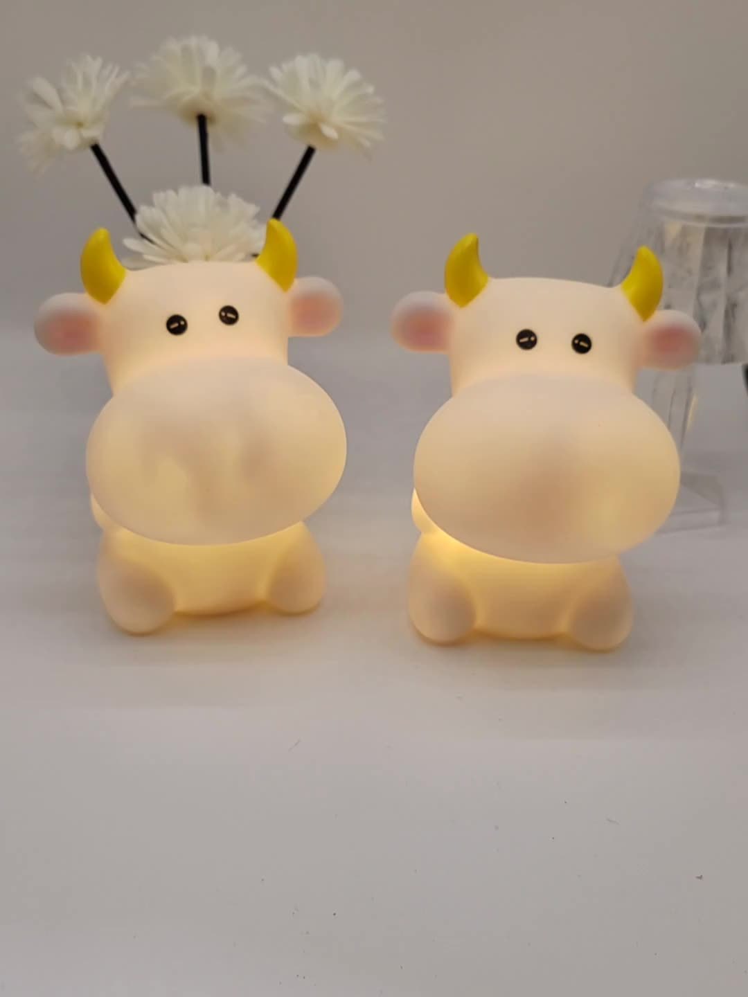 CowGlow Lampe - Joli éclairage nocturne LED pour enfants