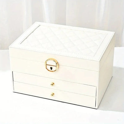 Floroux - Boîte à bijoux en cuir à plusieurs couches