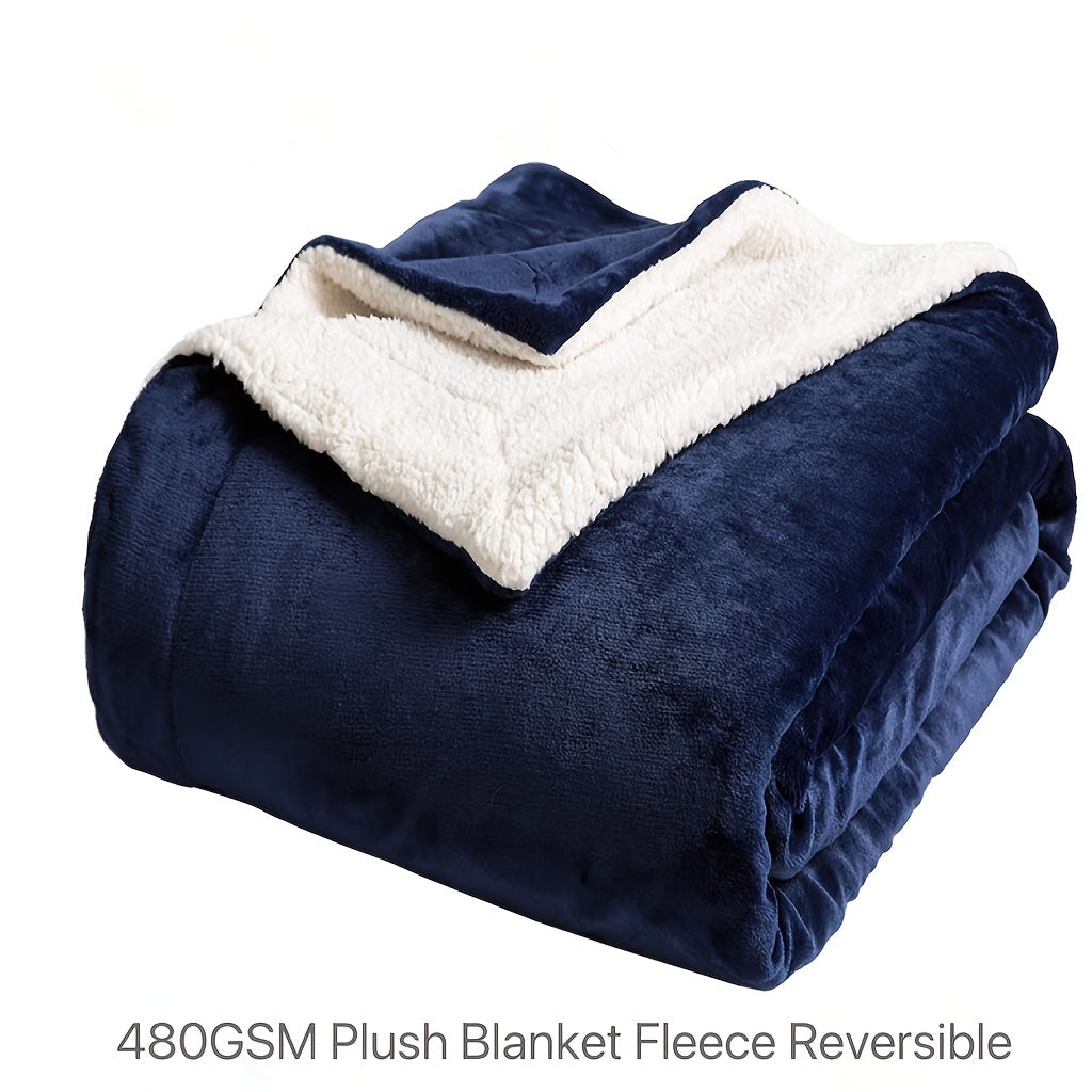 Chic Couverture en Fleece Sherpa pour un Confort Optimal