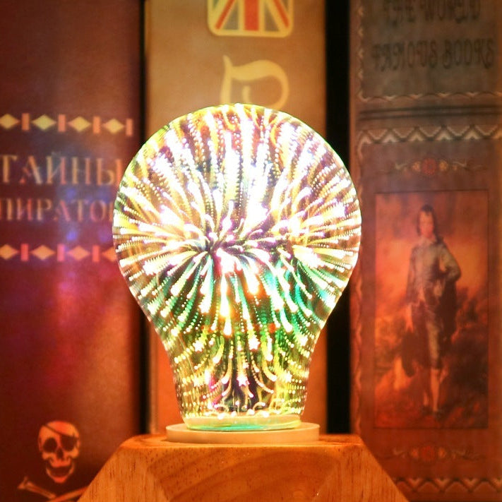 3D feux d'artifice ampoule décorative Edison