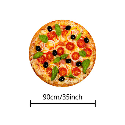 Couverture Tortilla - Couverture Réaliste de Pizza Pepperoni, Couverture en Flanelle Douce et Confortable, Cadeau Personnalisé