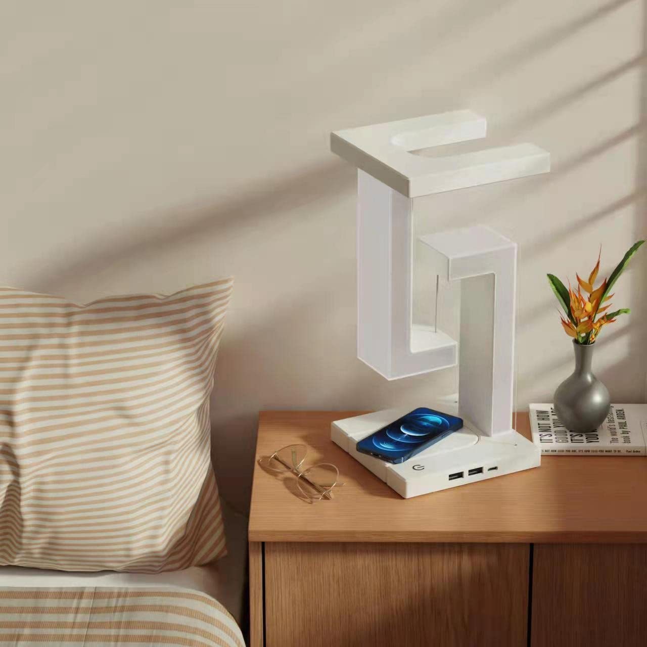 Lampe d'équilibre flottante avec charge sans fil