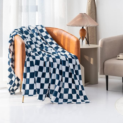 Floroux - Plaid élégant en motif à carreaux pour votre maison