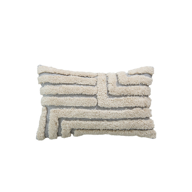 Couvre-oreiller moderne en peluche