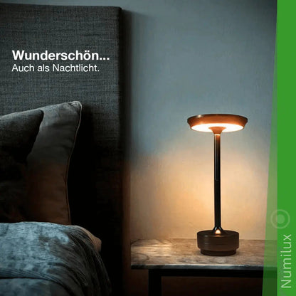 NumiLux Lampe de table rechargeable étanche et élégante