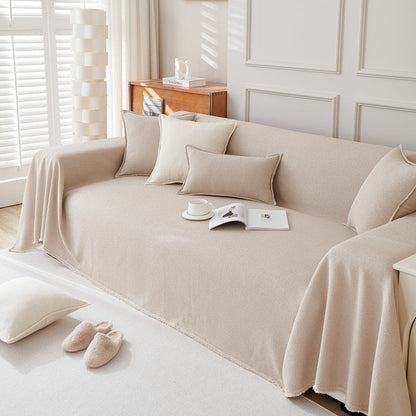 Couverture d'assise pour canapé en laine boucle imperméable